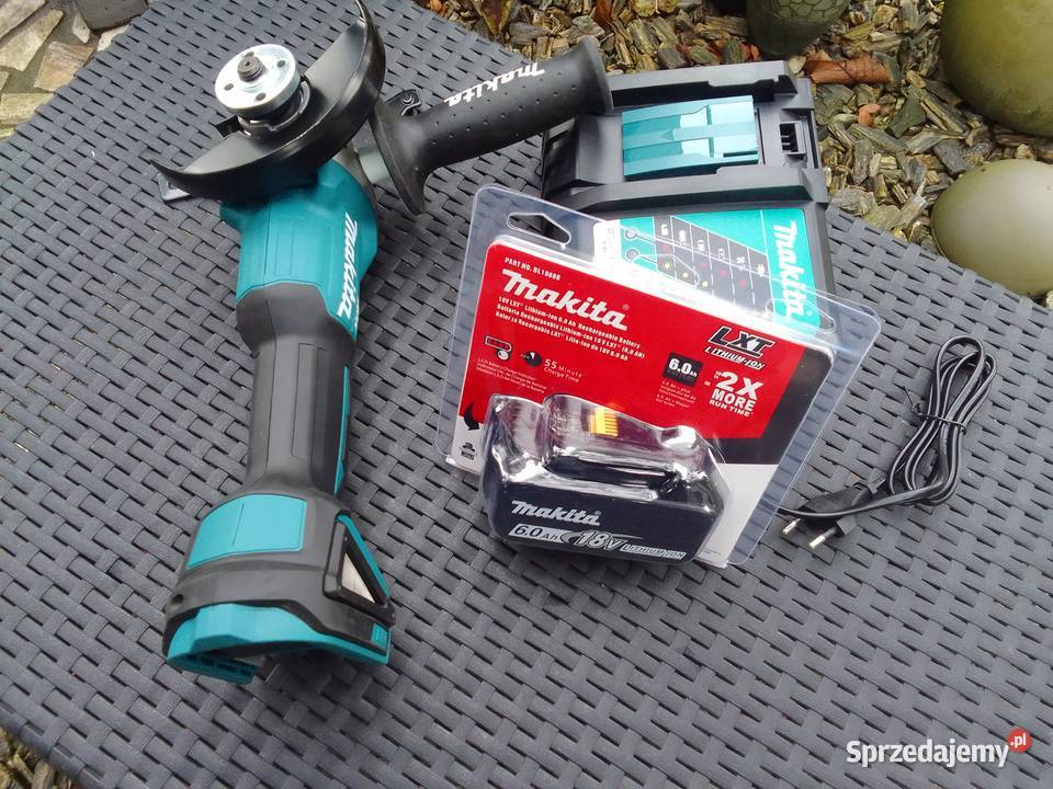 Szlifierka Makita GDA405 ładowarka i bateria6ah