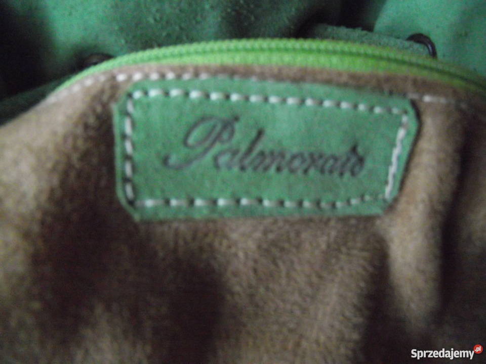 WŁOSKA MARKOWA ZAMSZOWA TOREBKA SAKWA wielkopolskie Piła