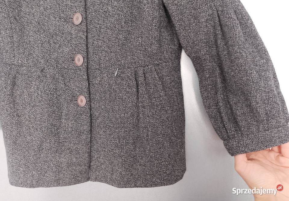 Wełniany żakiet marynarka Jackpot Rozmiar 36 Łódź
