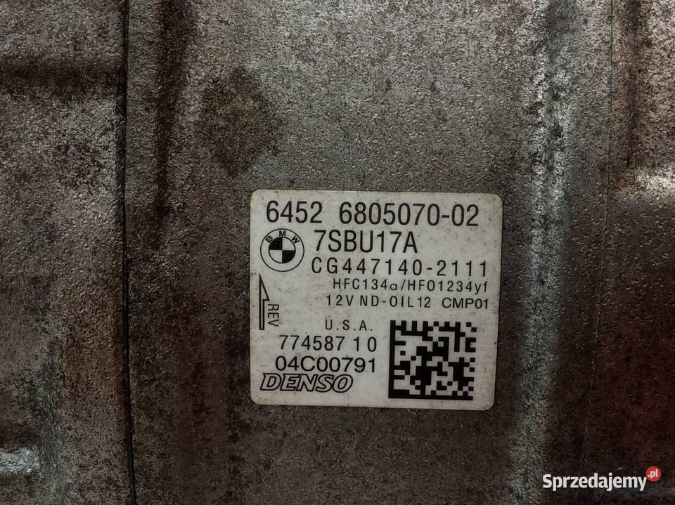 SPRĘŻARKA KLIMATYZACJI 6805070 30 D N57 Bmw X6
