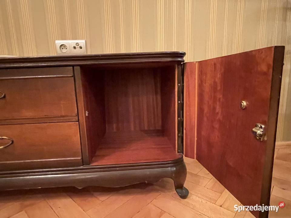 Antyczna komoda z ciemnego drewna styl i Komody Toruń