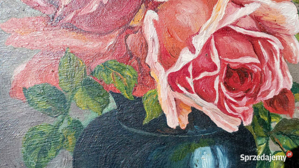 Obraz olejny ręcznie malowany Dom i Ogród Malbork