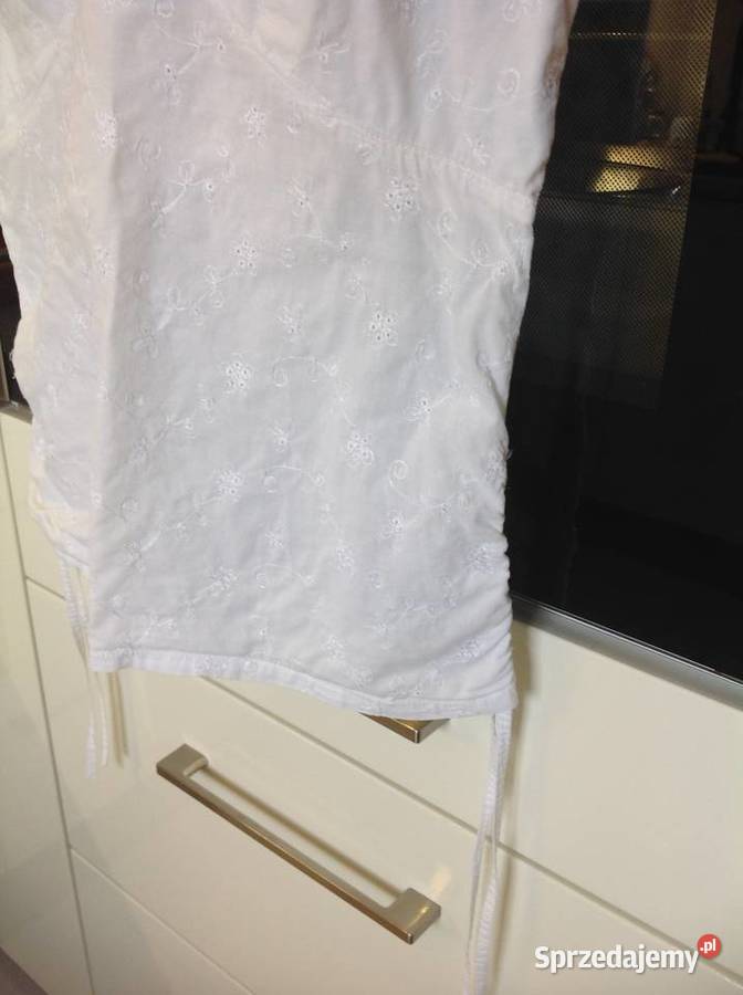 Top Haftowany Biały Damski LOOK XS lubuskie Nowa Sól