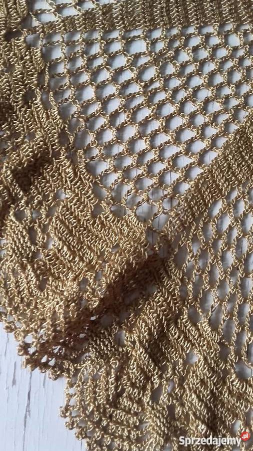 SERWETA OKRĄGŁA W KOLORZE CIEMNEGO ZŁOTA Piła sprzedam