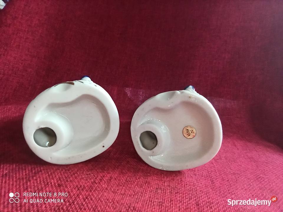 Figurka muzyka z mandoliną Porcelana i szkło Gdańsk