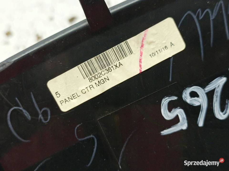 KRATKI NAWIEWU ŚRODKOWA RAMKA BOCZNA KPL