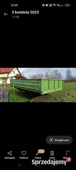 Przyczepa jednoosiowa wywrotka Dobre Miasto