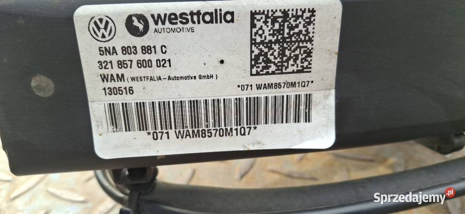 Hak holowniczy 5NA803881 C Podrzewie sprzedam