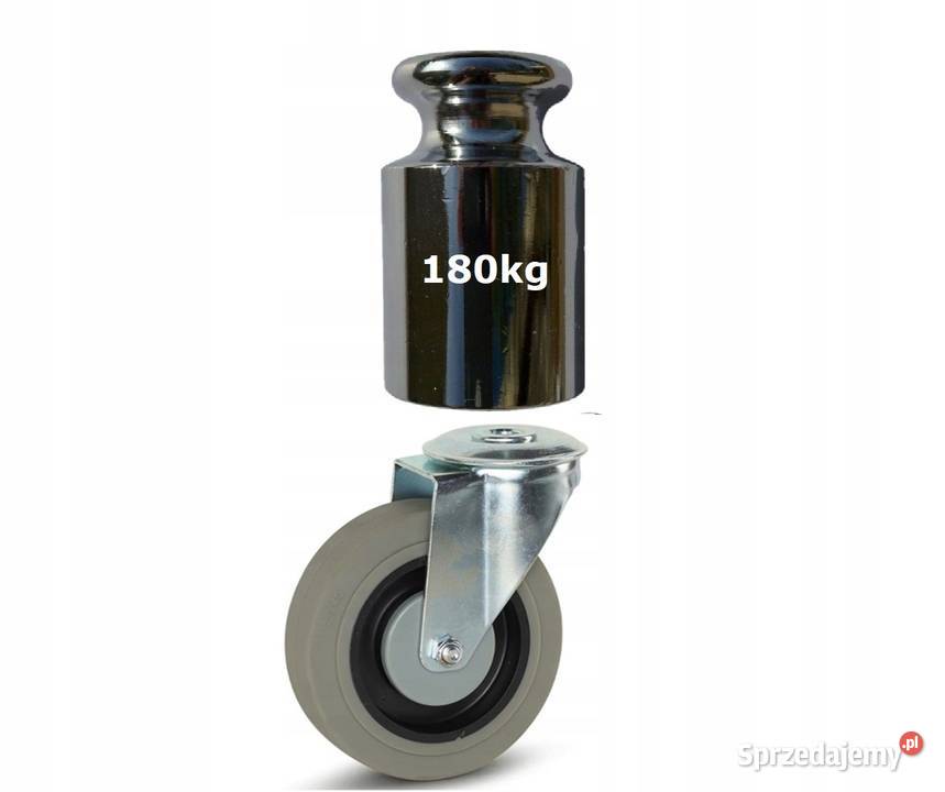 Koło Obrotowe Skrętne Fi 125mm Kółko 180 z Gumy