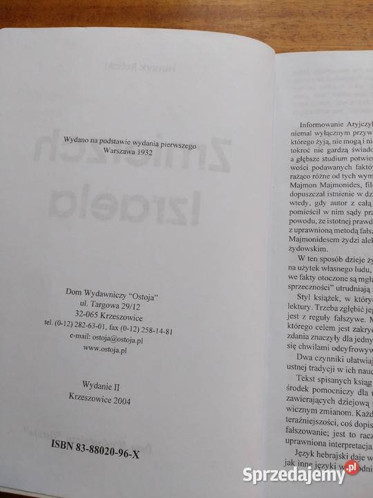 Zmierzch Izraela Henryk Rolicki miękka dolnośląskie Wrocław sprzedam