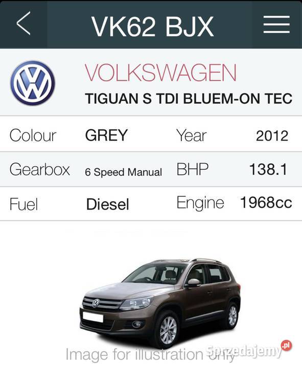VW Tiguan ANGLIK 1986cm3 Mroczeń
