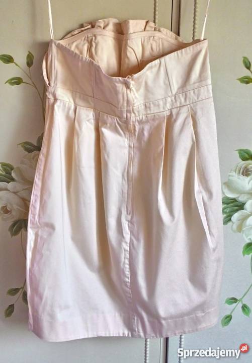 Sukienka HM Conscious Collection garden pudrowy Szczecin