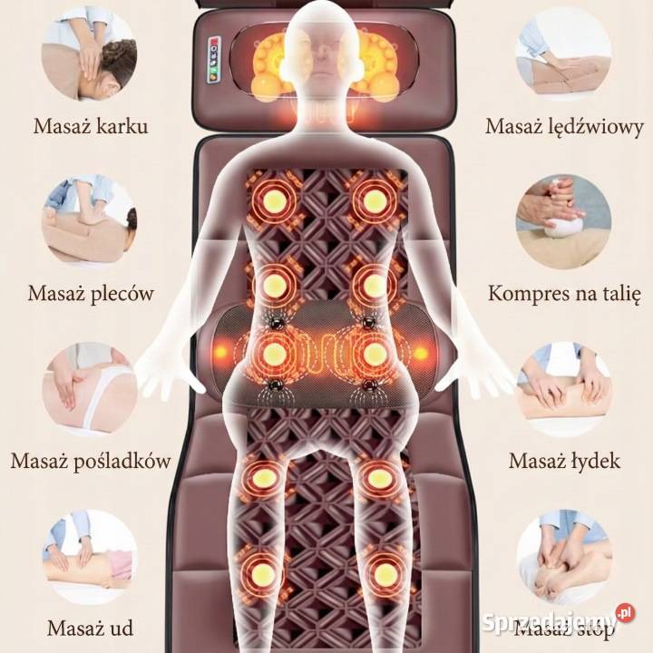 Mata masująca materac do masażu na fotel Warszawa