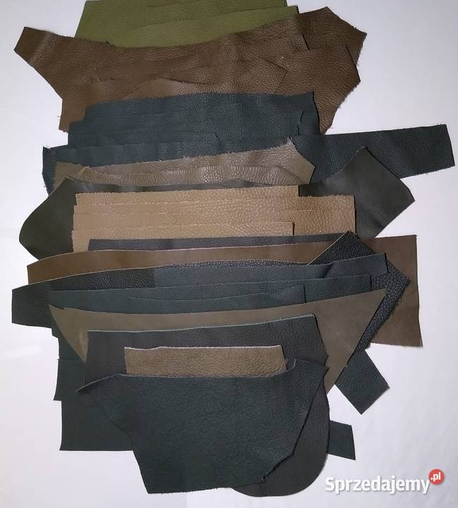 Skóra Licowa Włoska średnie i małe kawałki Gdańsk