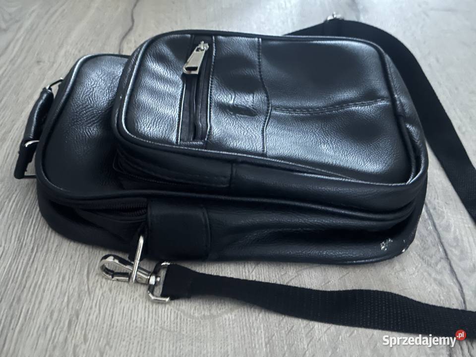 Saszetka męska duża dwie komory L łódzkie Łódź