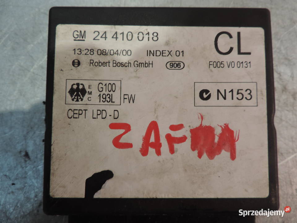 Opel Zafira A Moduł komfortu 24410018 osobowe Nowy Sącz sprzedam
