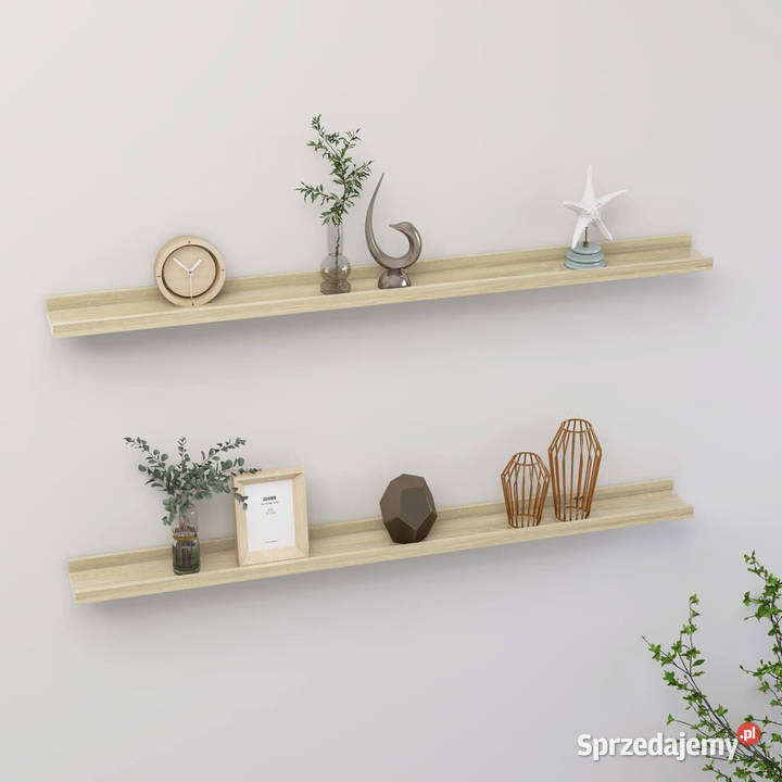 Półki ścienne 2 dąb sonoma 100x9x3 WM326682 mazowieckie