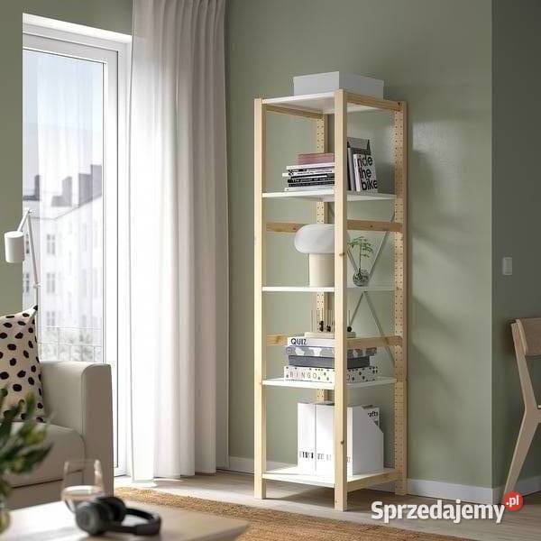 Regał Ikea IVAR sosna białe metalowe półki 179cm Wrocław