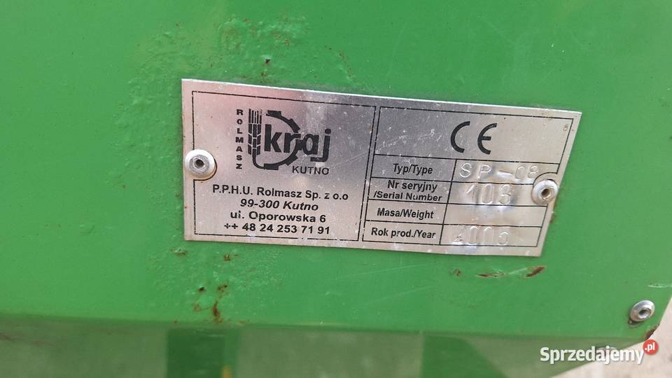 Siewnik poplonu Unia Alfa Kraj 3m do grubera nieuszkodzony Orneta