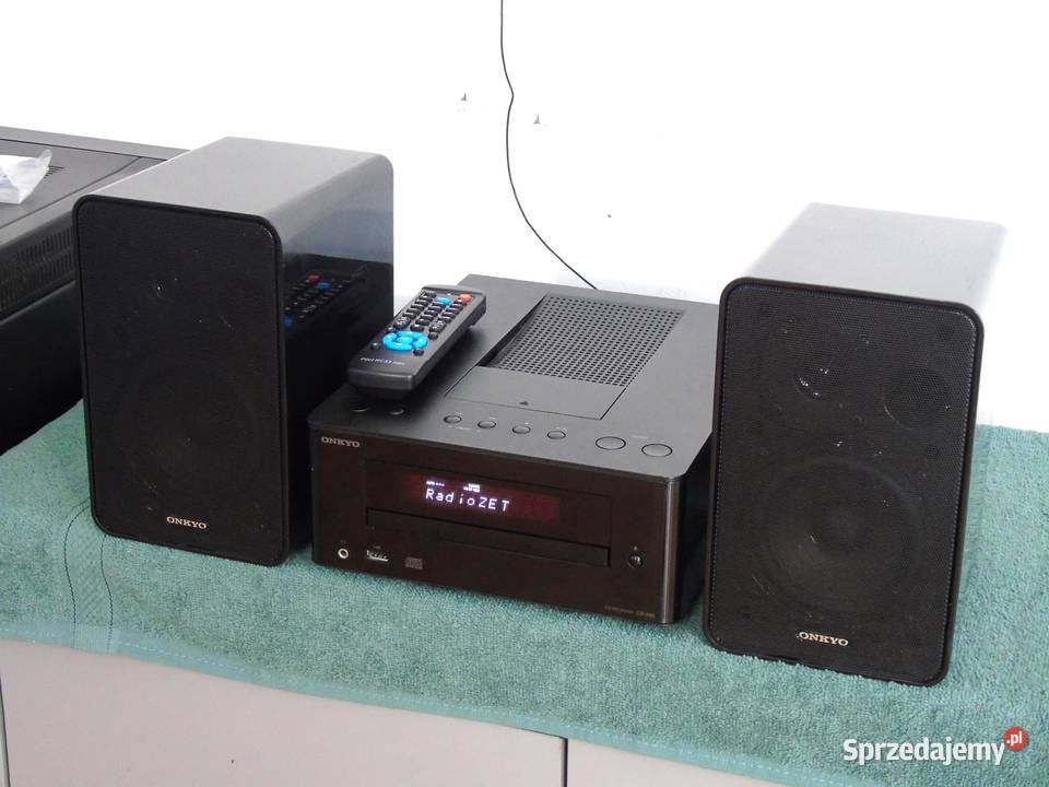 Wieża Onkyo pilot USB mp3 CD RDS AUX kol DOSTAWA Wieże i miniwieże