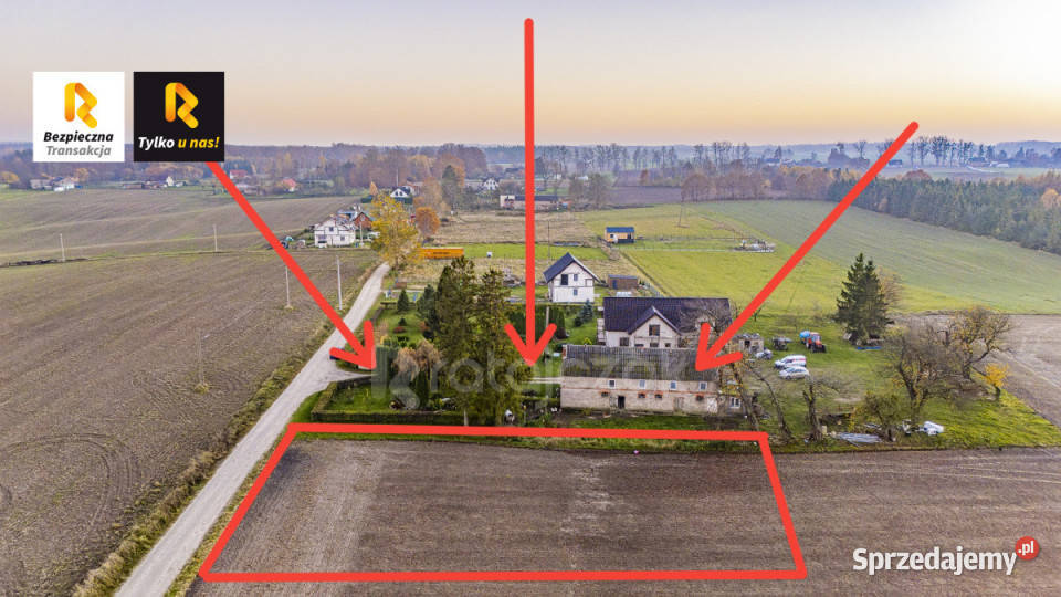 Grunt Kłanino 1183m2 szambo