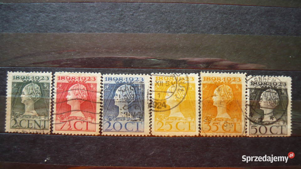 Znaczki Holandia Królowa Wilchelmina śląskie Myszków