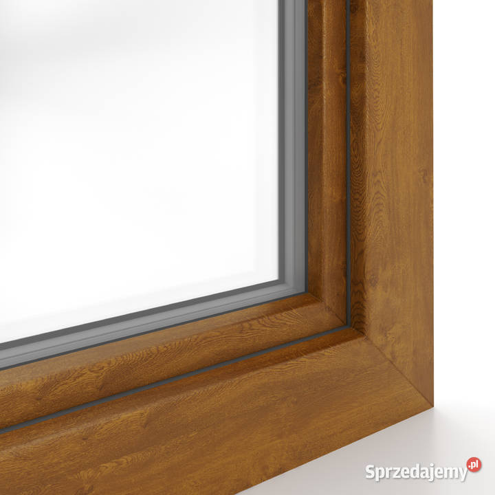 Okno PVC 2065x1435 3szybowe ZewDąb Łask