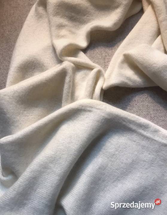 Biały kość słoniowa szalik Tommy Hilfiger z Warszawa sprzedam