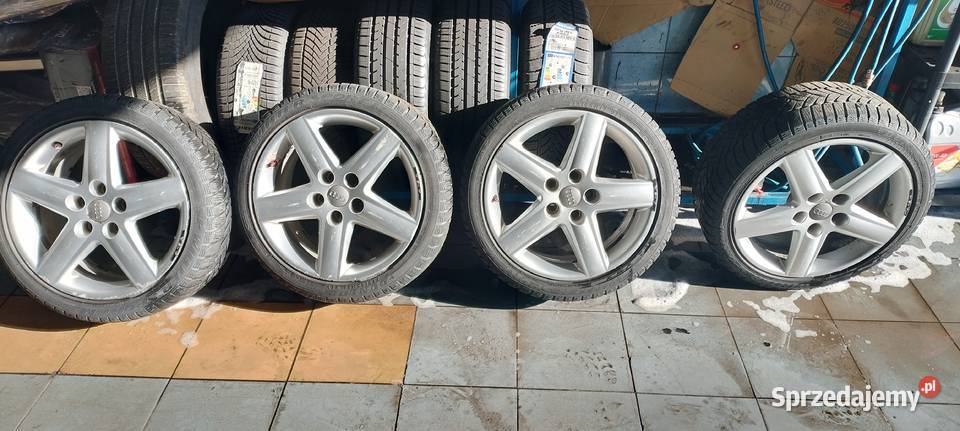 Kola Aluminiowe 5x112 AUDI 17 Oryginal opony Nysa sprzedam