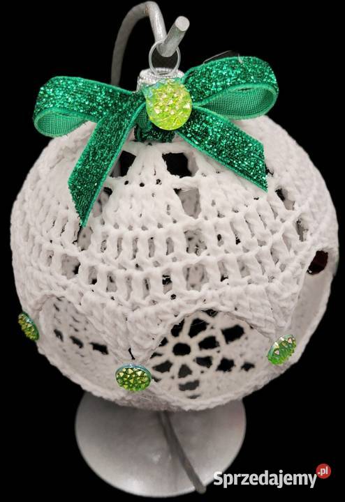 Bombka ręcznie wykonana na stojaku Boże Narodzenie Krzywaczka