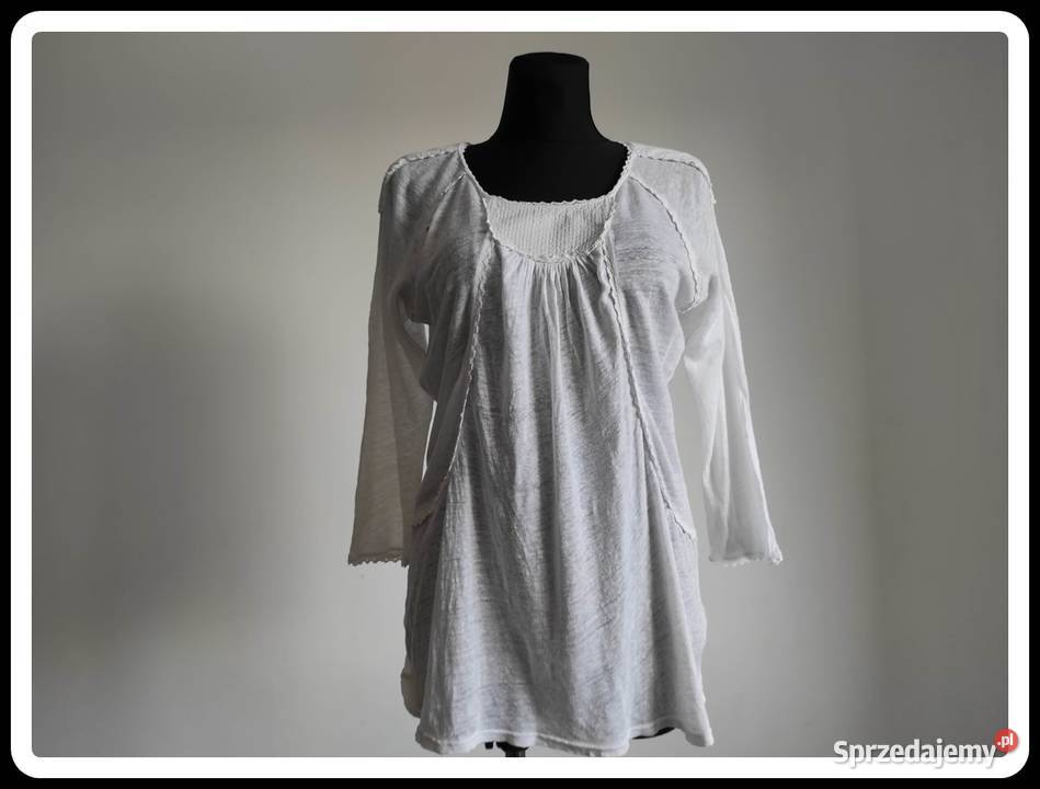 Biała bluzka 38 M Massimo Dutti 3/4 mazowieckie Płock sprzedam