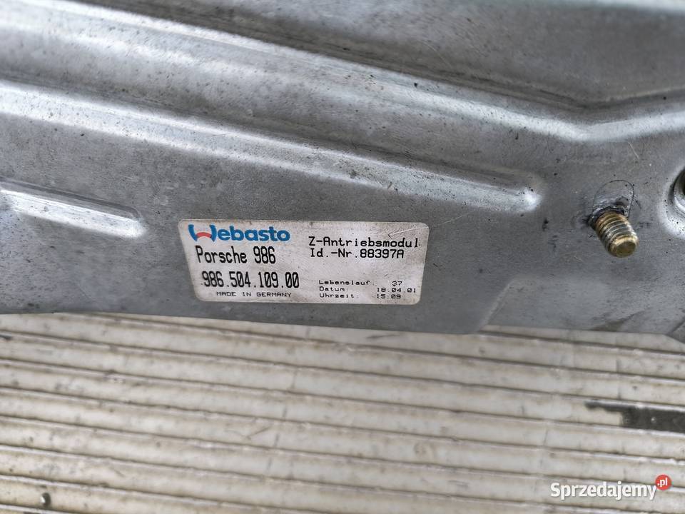 Mechanizm spojlera Porsche Boxster 986 osobowe Spoilery sprzedam