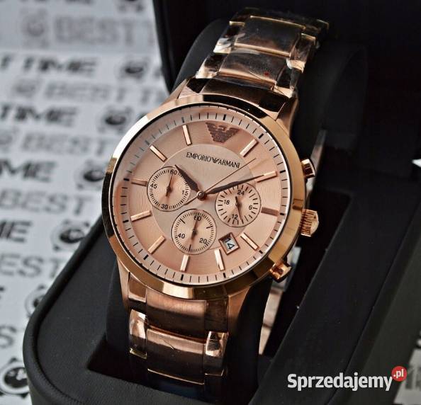 Zegarek męski Emporio Armani AR2452 różowe złoto Białystok