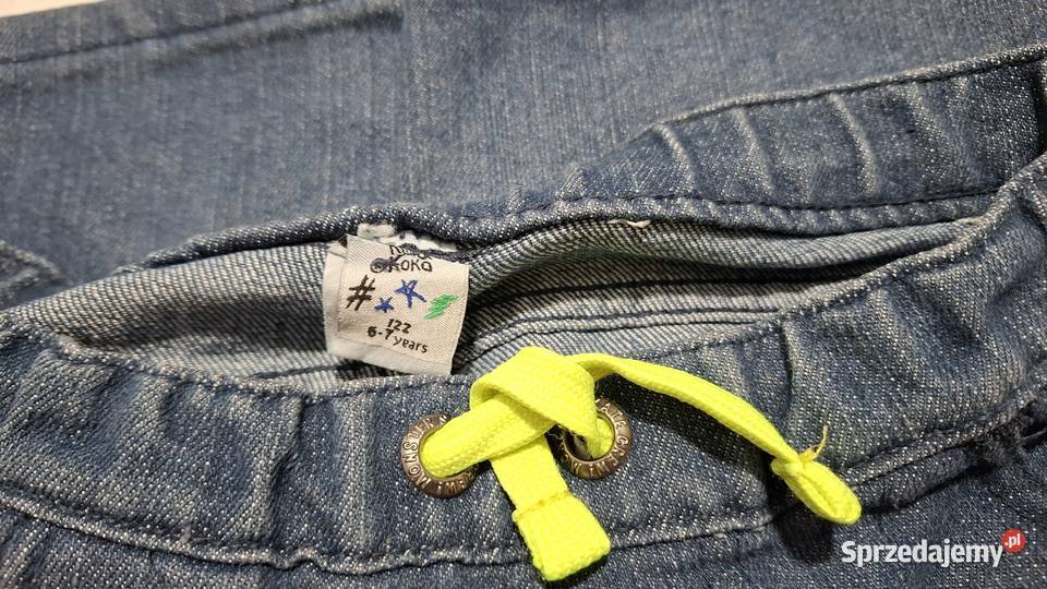 Krótkie spodenki chłopięce niebieskie 122 67 lat Czeladź