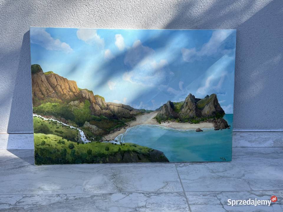 Obraz olejny pejzaż 90x60 dolnośląskie Wrocław