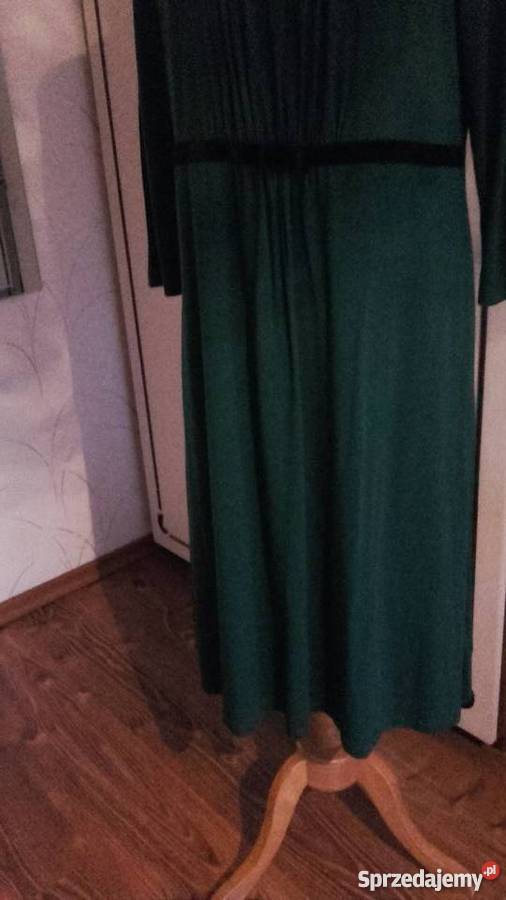 ANGIELSKA SUKIENKA W SZMARAGDOWEJ ZIELENI r 46 zielony Piła