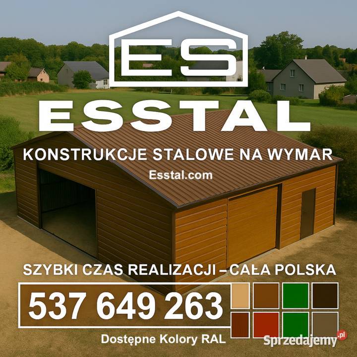 Garaż Blaszany DREWNOPODOBNY MAGAZYN Wiaty Hale 282zł/m2 Gogolin sprzedam