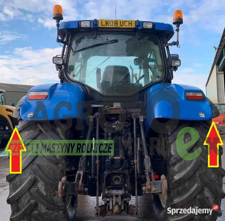 ZESTAW PRZEDŁUŻENIE BŁOTNIKÓW T6 T7 CNH Wichrów