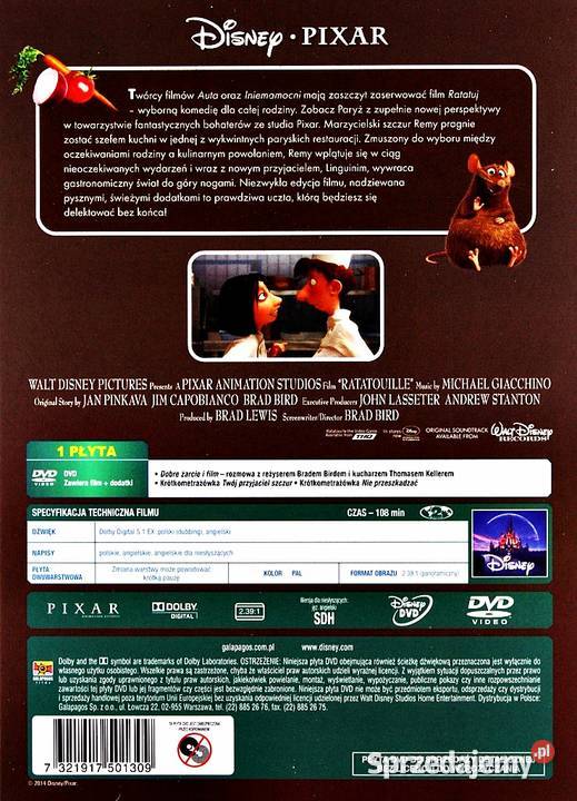 RATATUJ DISNEY PIXAR Kalisz