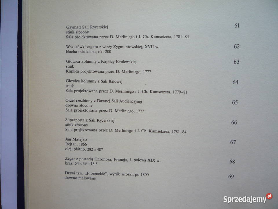 Pamiątki Zamku Królewskiego w Warszawie Książki i Podręczniki