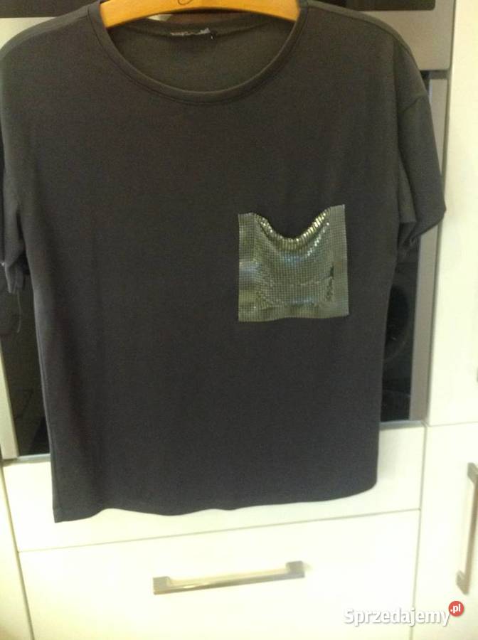 T shirt Koszulka Grafitowa Damska S Kieszeń sprzedam