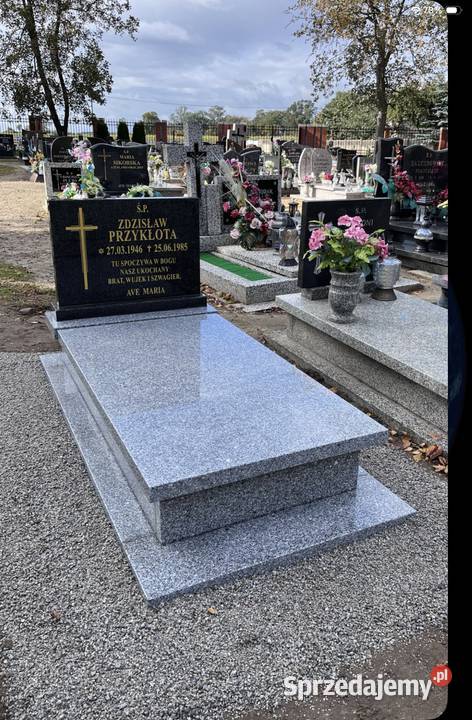 Nagrobek POMNIK GRANIT STRZEGOM Z MONTAŻEM dolnośląskie Konary