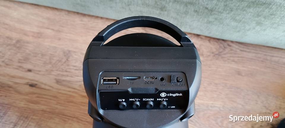 Głośnik Imprezowy Bluetooth RGB Mocny Bas Nowy Słuchawki i głośniki Wąbrzeźno