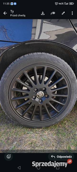 koła alufelgi 17ki Volvo 5x108 thetys opony Włoszczowa sprzedam