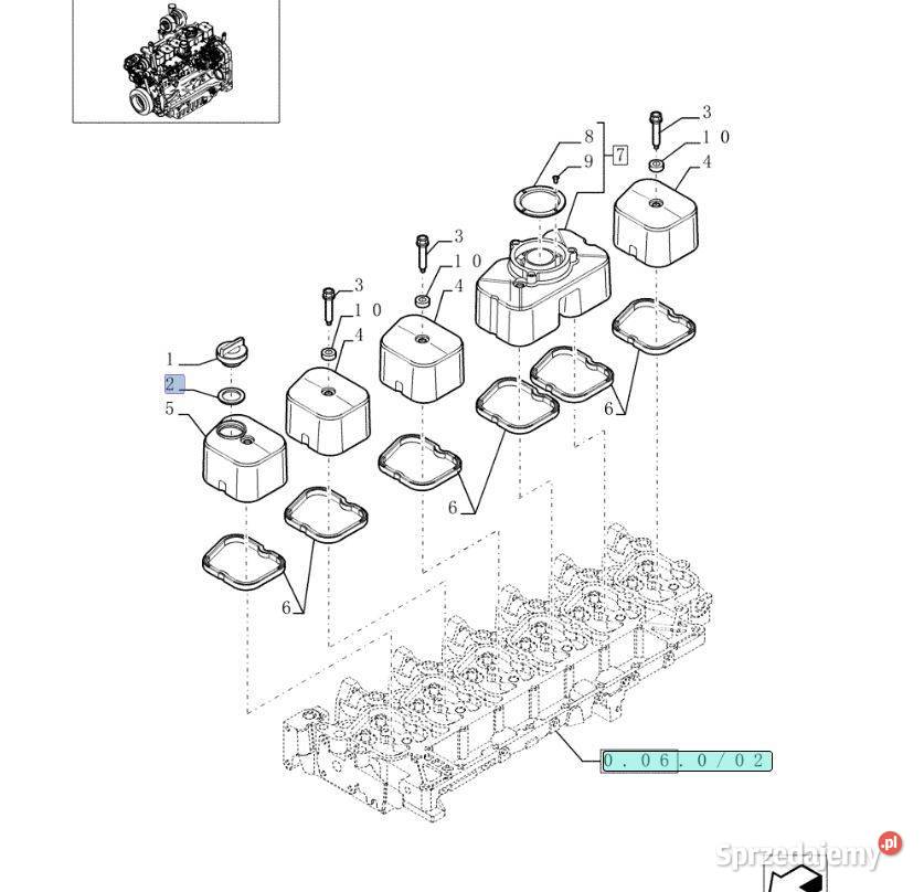 Uszczelka 4895296 korka Holland Case CNH ORG Części zamienne Warszawa