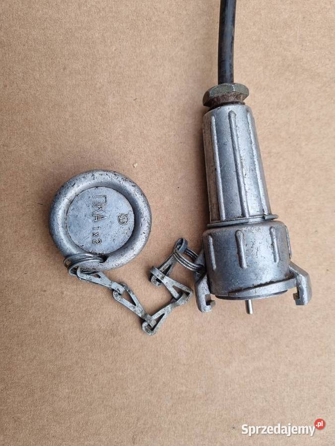 Wtyk złącza kabla łączności polowej PKL wojskowy Elbląg