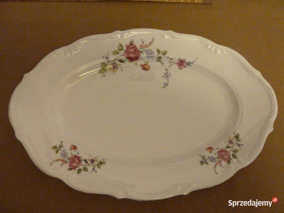 Owalny porcelanowy półmisek Bogucice Warszawa