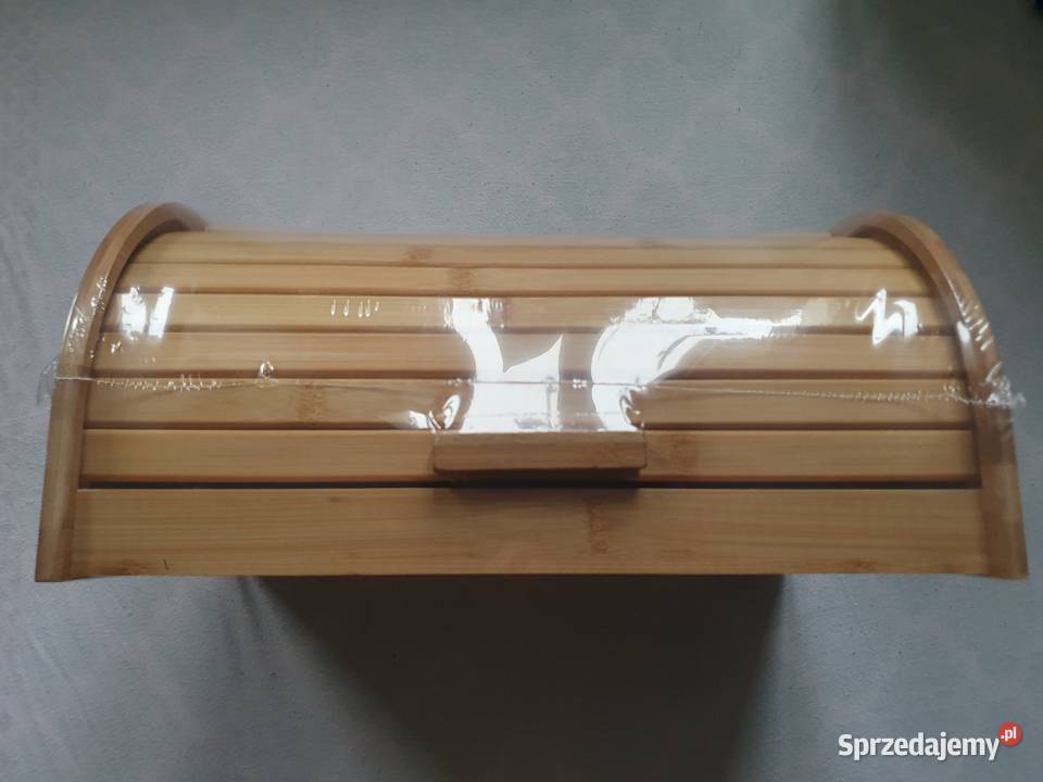 NOWY Bambusowy chlebak zasuwana pokrywka Wrocław