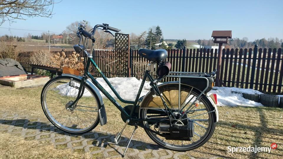 Holenderski rower spalinowy z silnikiem Sachs Miejskie Brodnica
