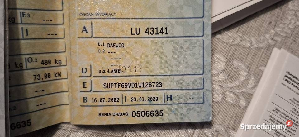 Lanos 15 Samochody osobowe lubelskie Lublin sprzedam